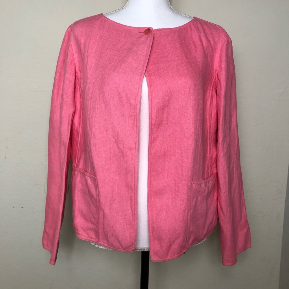 Linda allard Ellen Tracy pink coat
